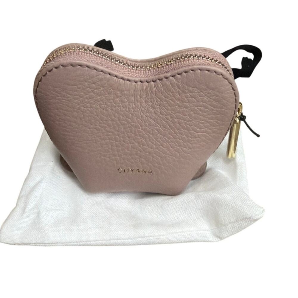 Cuyana Tiny Heart Case Soft Rose New with tags